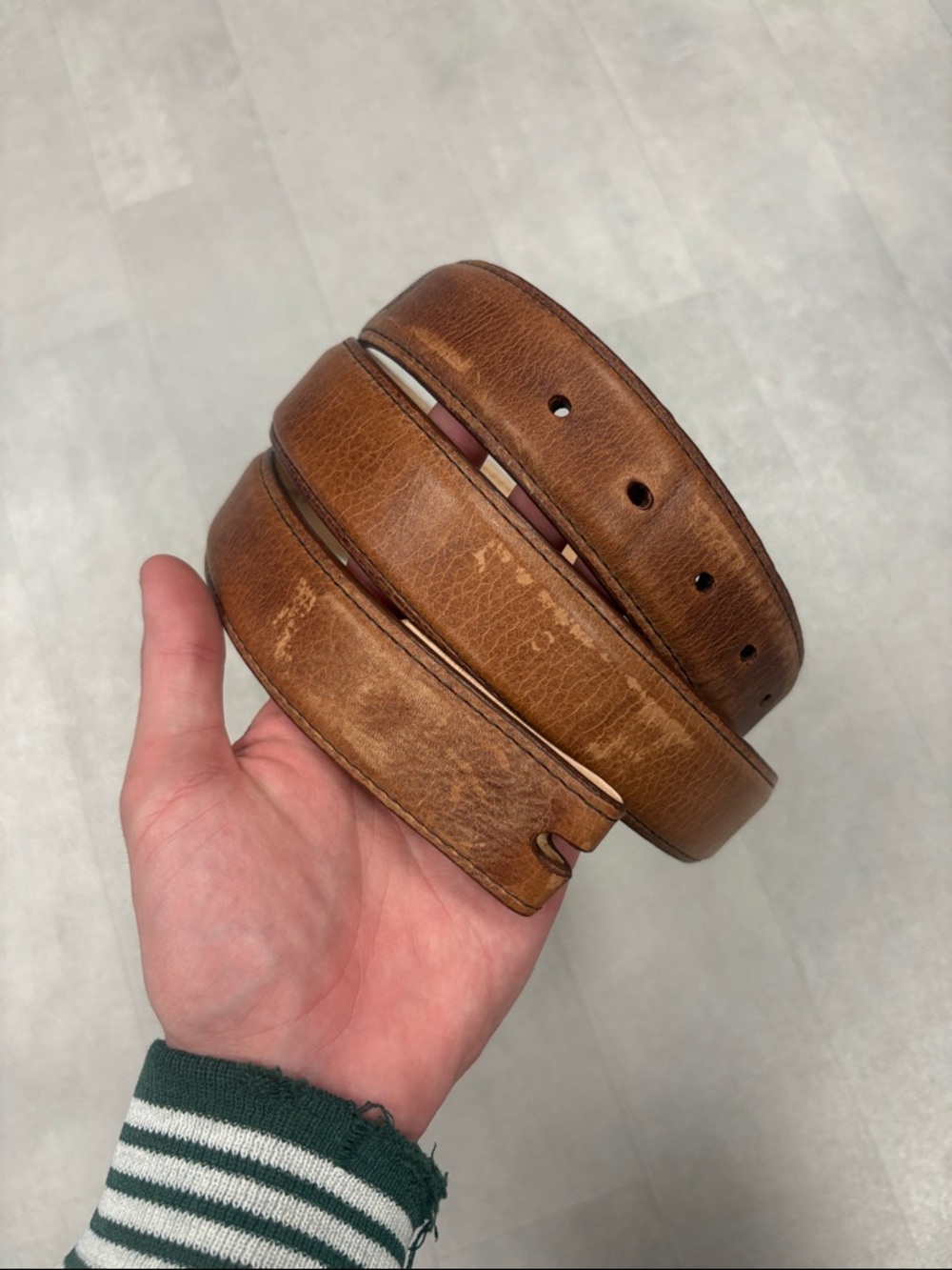 Tecovas Genuine Bison Leather Belt - Size 42